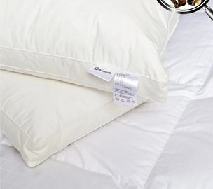 Heathy OEM 목은 아래로 2 - 4CM 백색 오리 기털 안대기를 가진 베개 삽입을 깃털을 답니다
