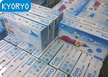 파란 탄력있는 재상할 수 있는 냉각 젤 침대 패드 안락한 사각